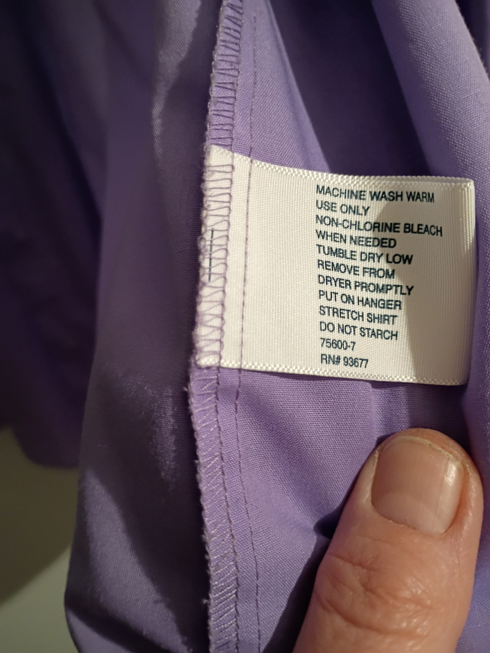 Stafford Lavender Dress Shirt - Picture 4 of 5